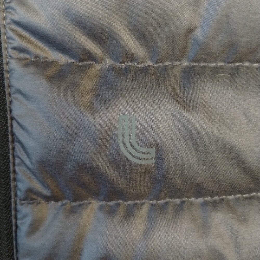Lole Hooded Duck Down Puffer Vest Grey Size L - Picture 3 of 11